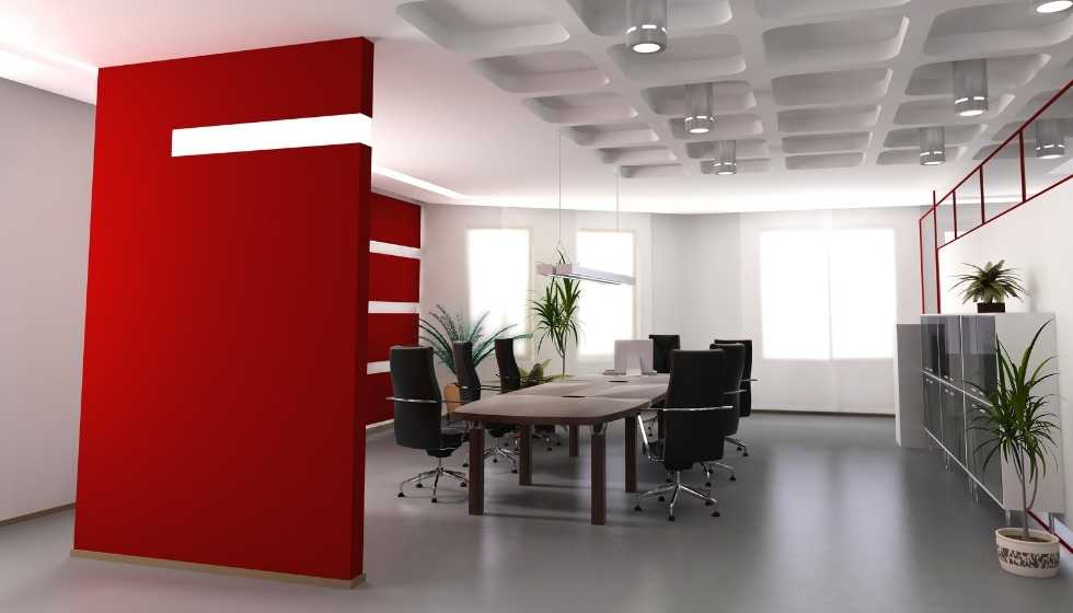 Pintar oficina color rojo - Albertdecopaint