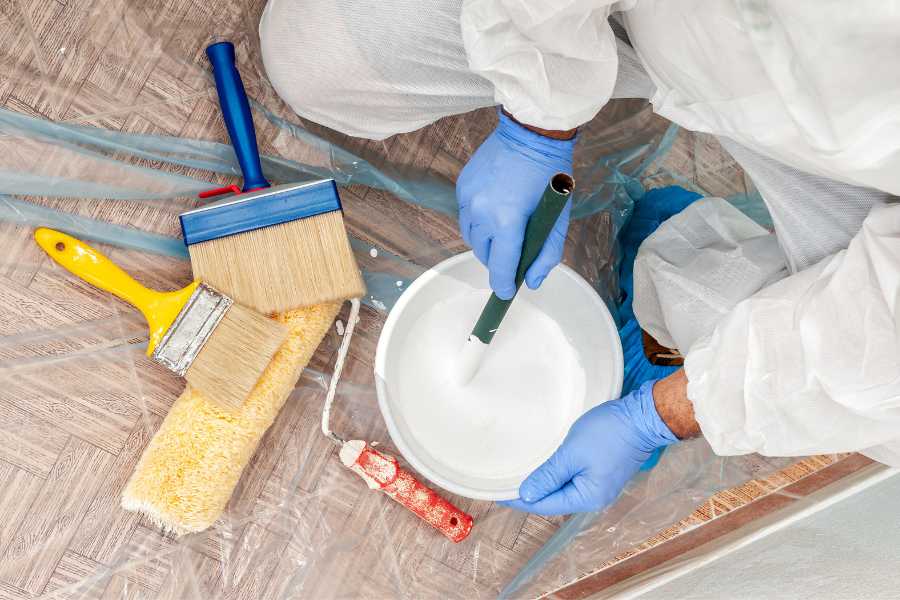 Preparacion de pintura para pintar en casa