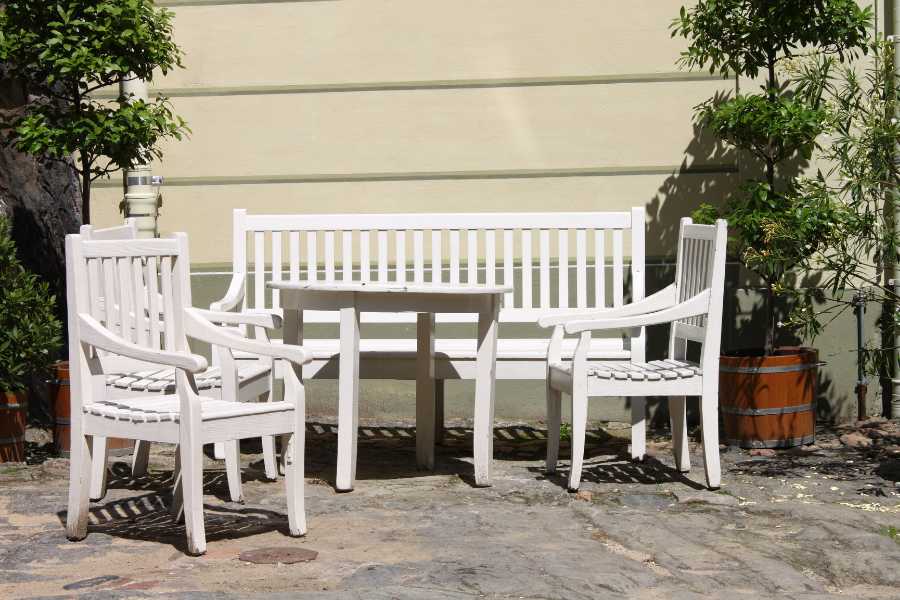 Pintar un patio exterior