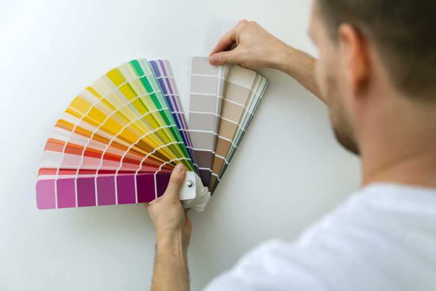 muestra de colores para la pared